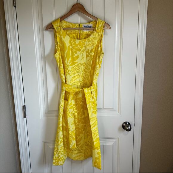Ruth Clarage women’s vintage dress‎ size 12 yellow - Picture 2 of 11
